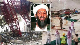 Ve Velké mešitě v Mekce se v pátek zřítil jeřáb a připravil o život více než stovku lidí. Prokletý stroj přitom patřil rodině teroristy Usáma bin Ládina.