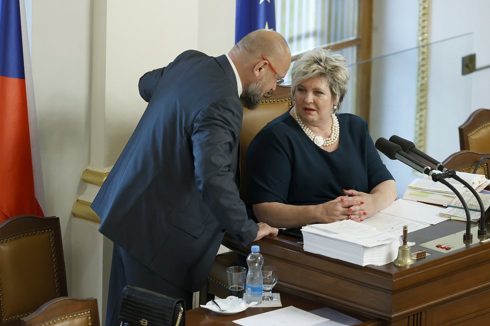Projednávání úsporného balíčku ve Sněmovně: Věra Kovářová (STAN) a Jan Bartošek (KDU-ČSL)(7.9.2023)