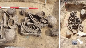 Hrůzostrašný nález ve Vyškově: V hrobě ležela dvě těla a malé dítě, zemřeli násilně!