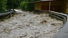 Silné deště a bouřky zaplavily části Ústeckého kraje (17.7.2021)