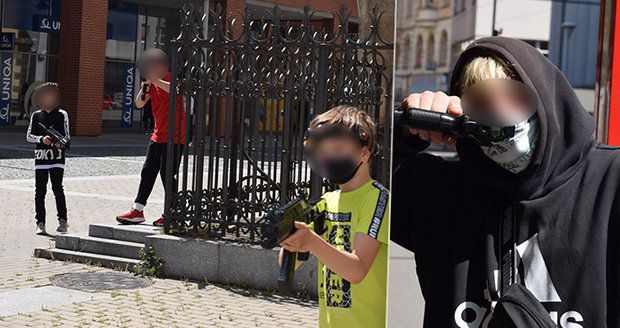 Děti v Ústí nad Labem způsobily velký poprask při reklamě na lasergame.