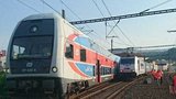 Kousek od tragédie: Vlaky v Ústí mířily ke stejné výhybce. Zastavily méně než metr od sebe
