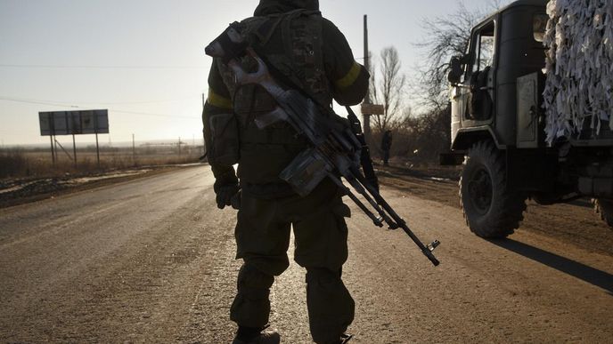 Ústup ukrajinských jednotek z Debalceve