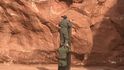 Záhadný monolit v poušti, ve státě Utah, se dosud jeví jako umělecké dílo