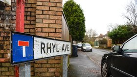 Ulice Rhyl Avenue, kde k útoku došlo