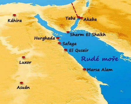 Hurghada je oblíbenou turistickou destinací