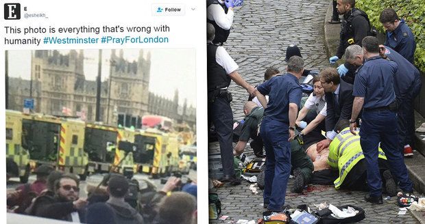 Hyena útoku v Londýně: Muž si fotil selfie před oběťmi teroru!