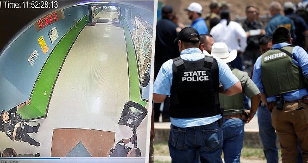 Šokující snímek masakru na základní škole v Uvalde: Po zuby ozbrojení policisté nedělali nic?!