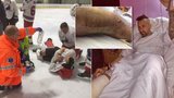 Dýdžej Uwa se zranil na ledě: Otevřená zlomenina a operace! 