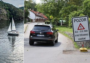 Na silnici mezi Slapy a Štěchovicemi se přes léto bude pracovat. Rekonstrukce vozovky značně zkomplikuje cestování zdejších chatařů za relaxem ke Slapské přehradě, ale i místním.