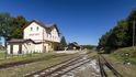 Nádraží úzkokolejky v Nové Bystřici Nádraží úzkokolejky v Nové Bystřici
