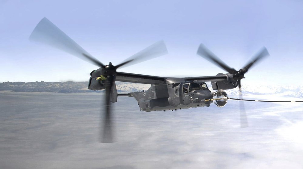 Jak se létá s konvertoplánem V-22 Osprey