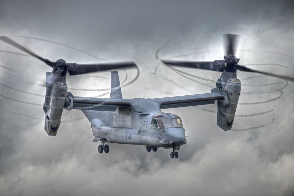 Jak se létá s konvertoplánem V-22 Osprey