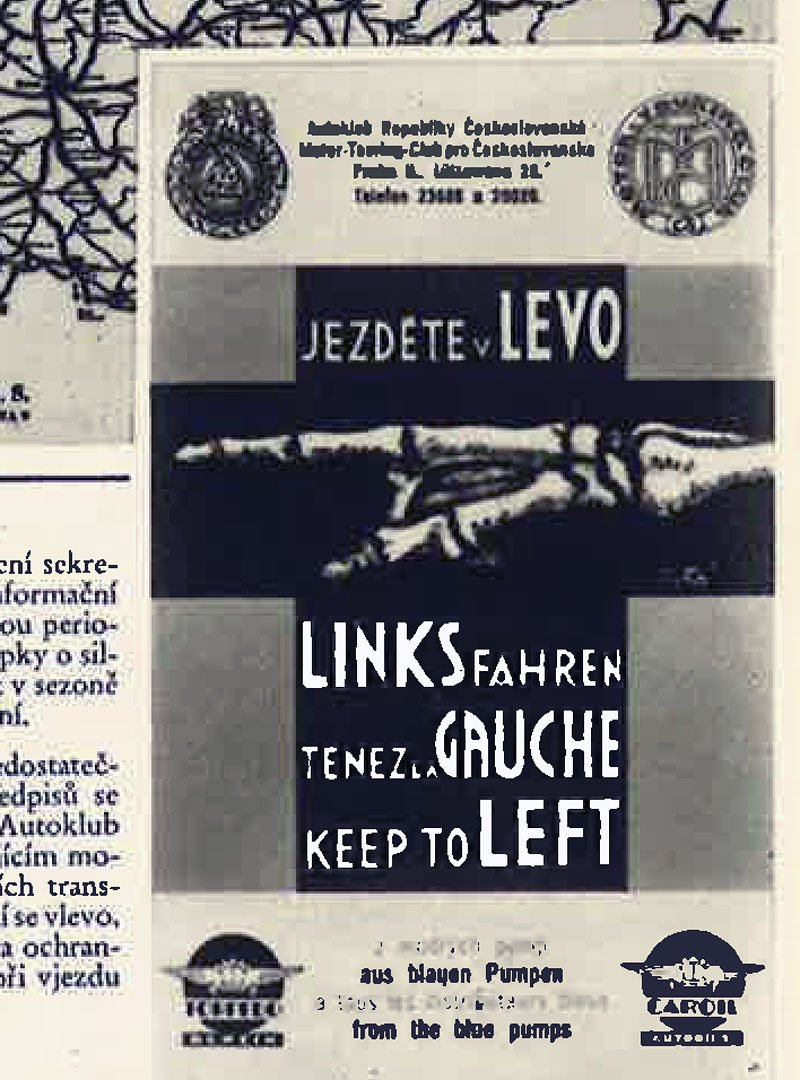V Československu se jezdilo vlevo až do března 1939