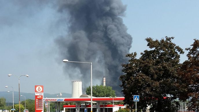 V litvínovské chemičce Unipetrol 13. srpna vypukl požár.