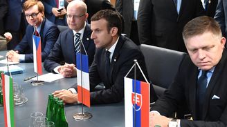 Macron chce oživit vztahy s východní Evropou. Setká se i s Ficem a Sobotkou