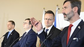 Jednání ministrů zahraničí V4 v Praze (21.3.2024)