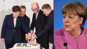 Summit V4 v Praze: Podle Němců se premiéři shodli proti Angele Merkelové