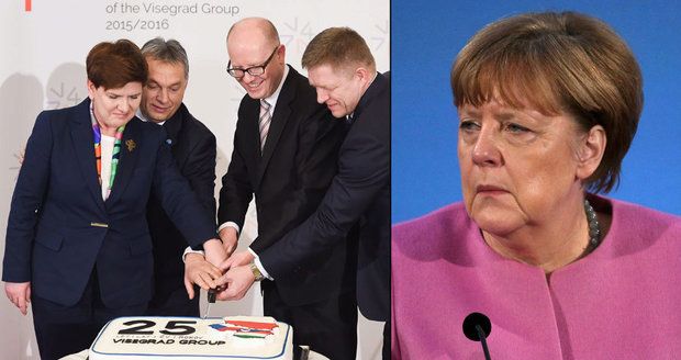 Sobotkova čtyřka proti Merkelové a Řekové ven? V4 řeší Němci, Klaus i Fiala