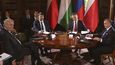 Setkání prezidentů Visegrádské čtyřky v Polsku