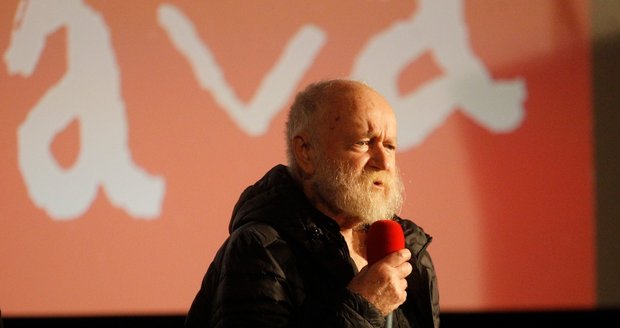 Karel Vachek (†80) na Mezinárodním festivalu dokumentárního filmu v Jihlavě (27. 10. 2019)