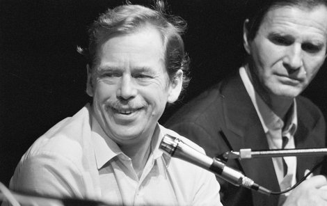 Exprezident Václav Havel v roce 1989.