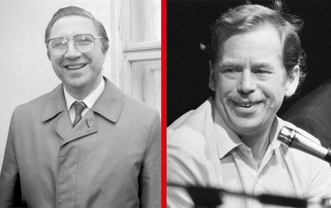 Bývalý šéf StB Alojz Lorenc a Exprezident Václav Havel v roce 1989.