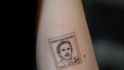 Tetování s motivem Václava Havla