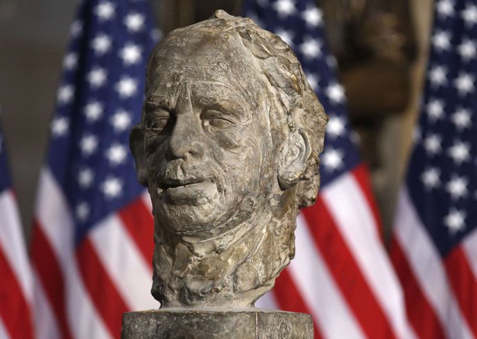 Busta prezidenta Václava Havla v americkém Kongresu 