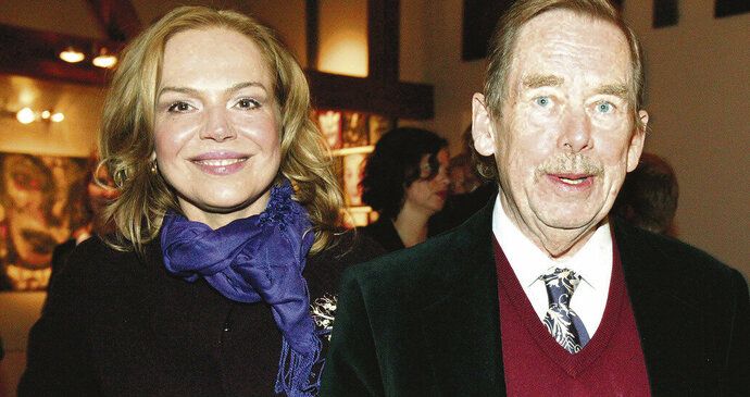 Václav Havel s manželkou Dagmar Havlovou.