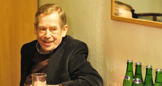 Václav Havel v šatně