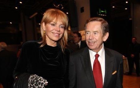Václav Havel  a jeho manželka Dagmar