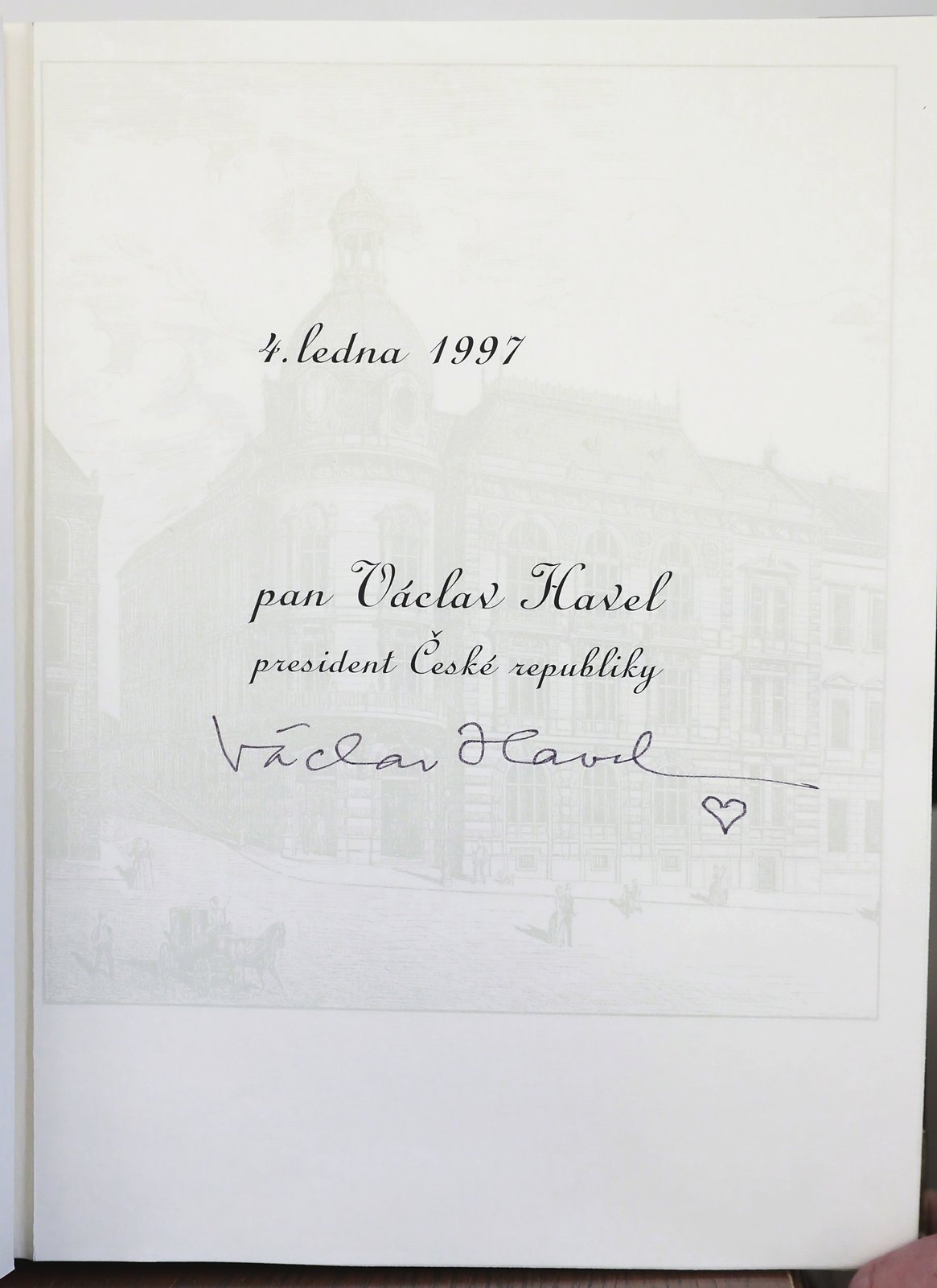 Podpis Václava Havla