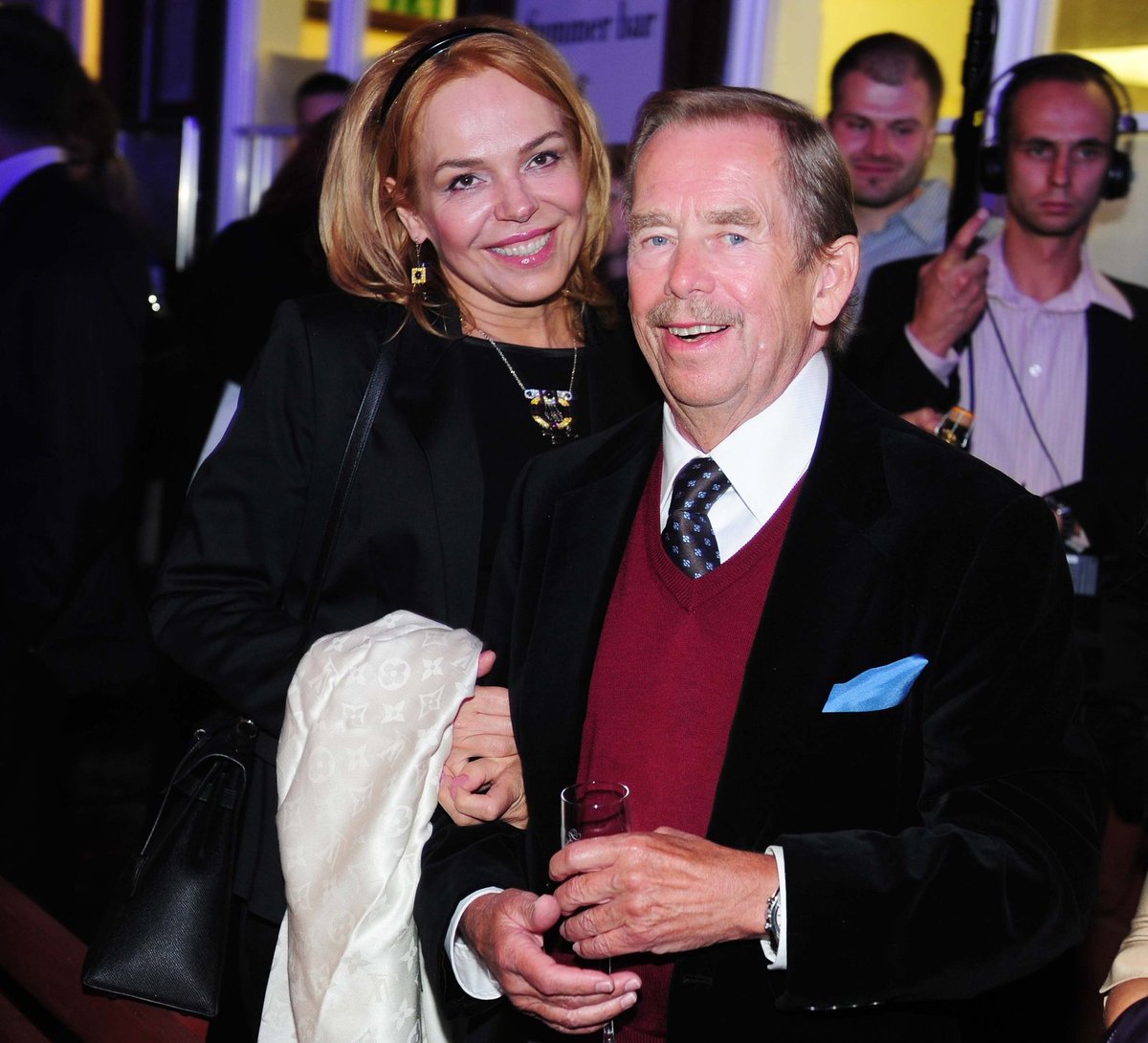 Václav Havel vypadal po boku své ženy šťastně