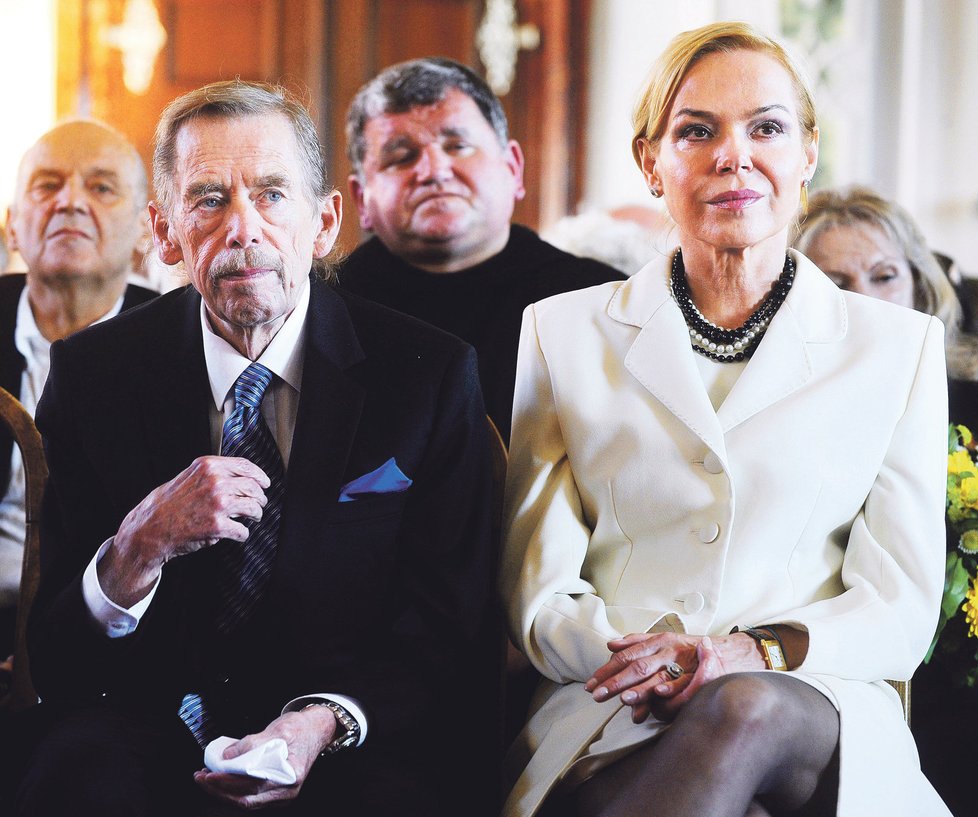 Václav Havel se svojí ženou Dagmar