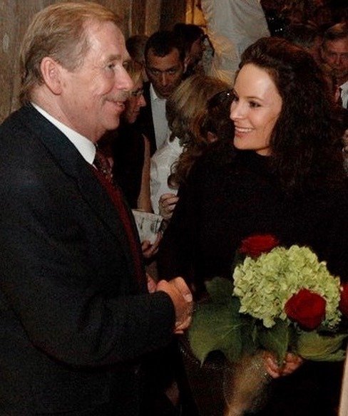 Václav Havel a Jitka Čvančarová