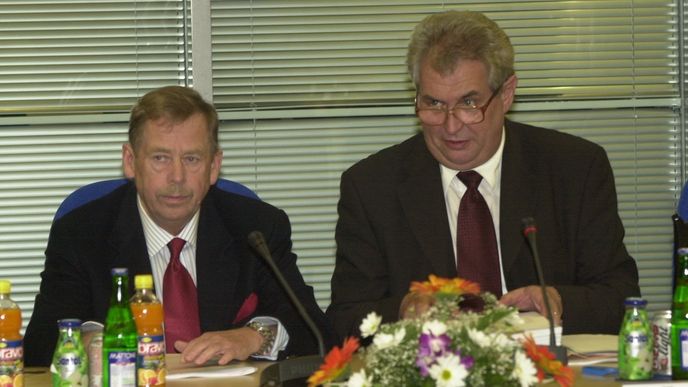 Václav Havel Miloš Zeman