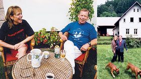 Václav a Dagmar Havlovi na Hrádečku