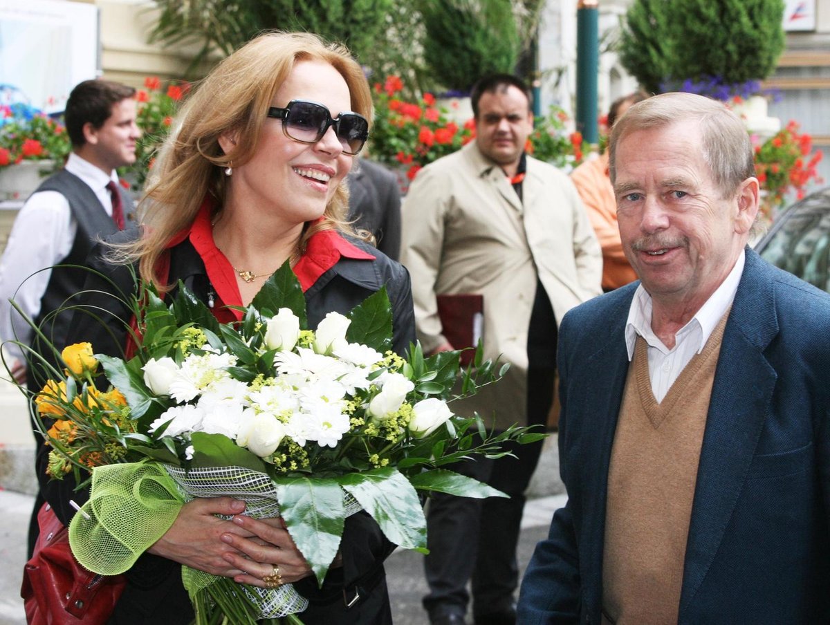 Václav Havel s manželkou Dagmar Havlovou