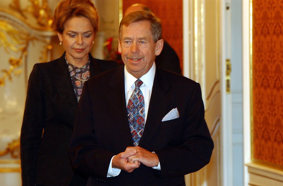 Václav Havel s manželkou Dagmar Havlovou.