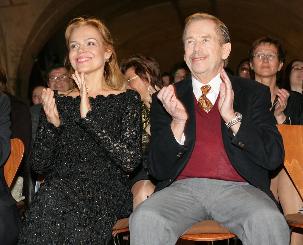 Václav Havel s manželkou Dagmar Havlovou.