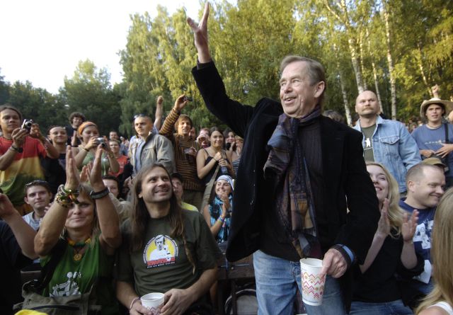 Václav Havel na trutnovském hudebním festivalu