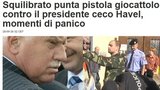 Cože, střílelo se na Havla? Italští novináři si spletli české prezidenty...