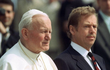 Václav Havel s papežem.