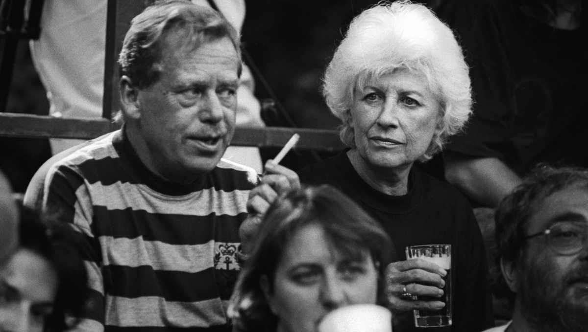 Václav Havel s manželkou Olgou.
