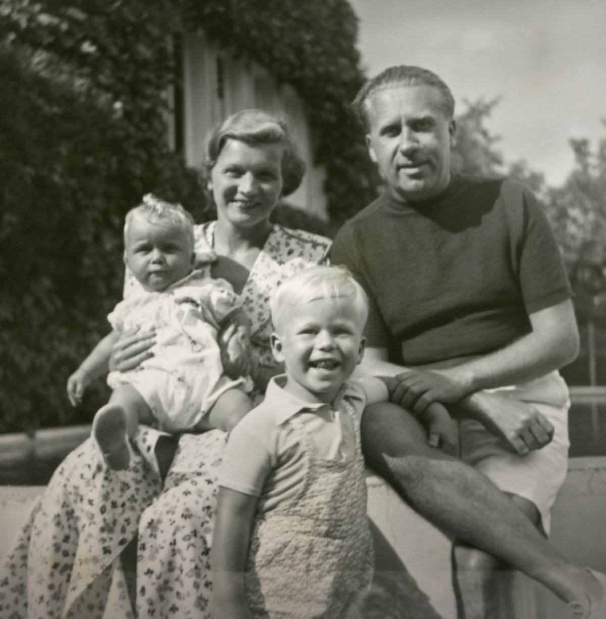 Václav Havel se svojí rodinou.