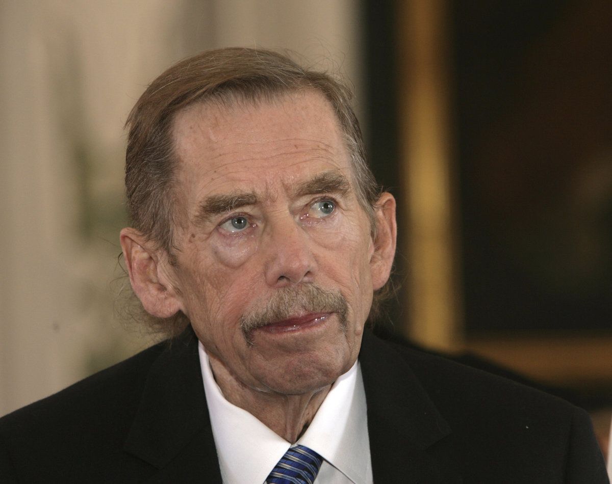 Pohublý Václav Havel .