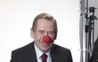 září 2010: Václav Havel pózuje pro Konto bariéry