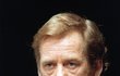 1989: Václav Havel s odznakem Občanského fóra