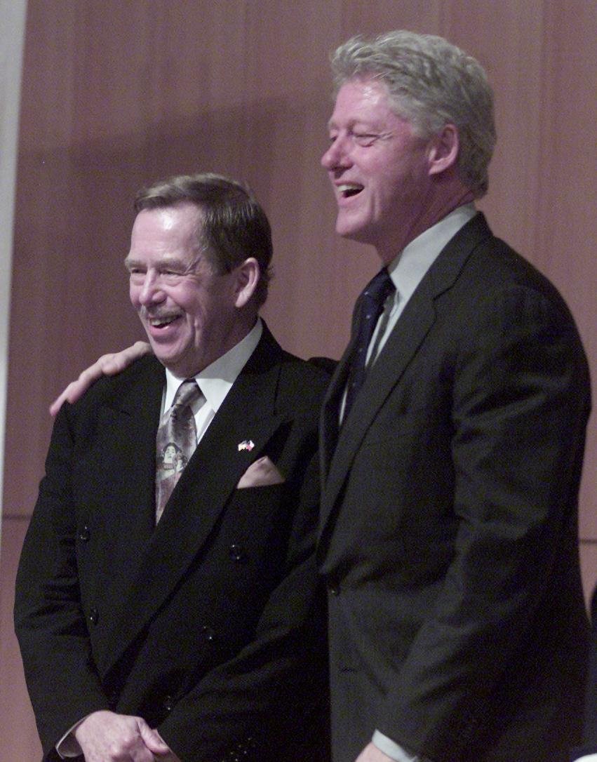 Září 2002: Václav havel s Billem Clintonem